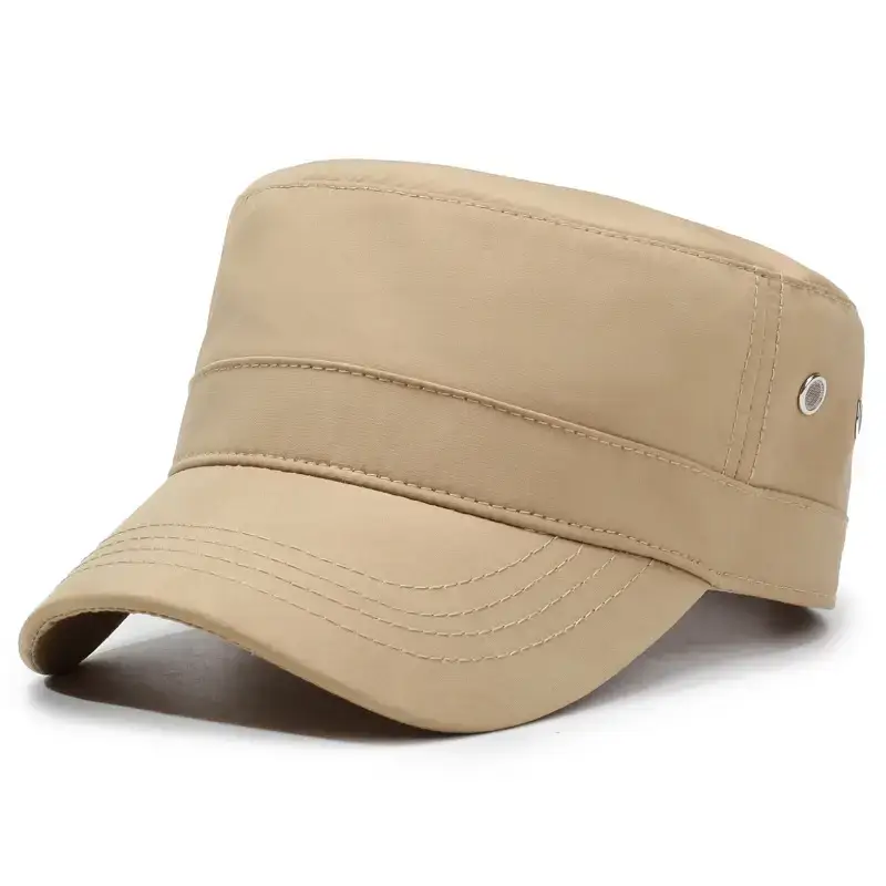 Men's Beige Peaked Visor Hat Spring Summer - Image 4