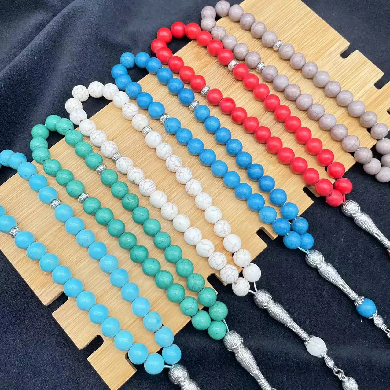 Turquoise Muslim Rosary Beads 10mm Tasbih Set — feature 1