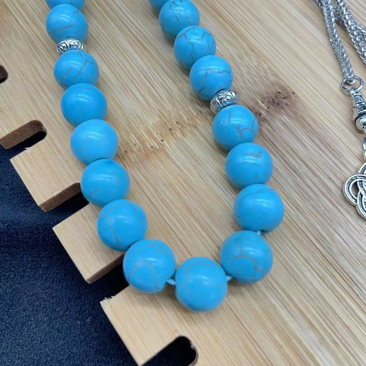 Turquoise Muslim Rosary Beads 10mm Tasbih Set — feature 12