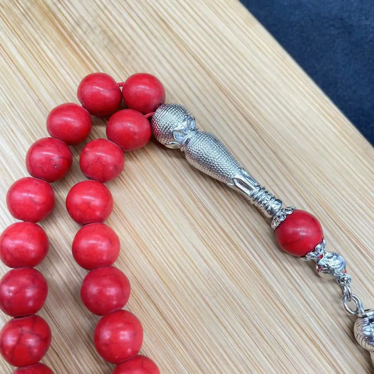 Turquoise Muslim Rosary Beads 10mm Tasbih Set — feature 16