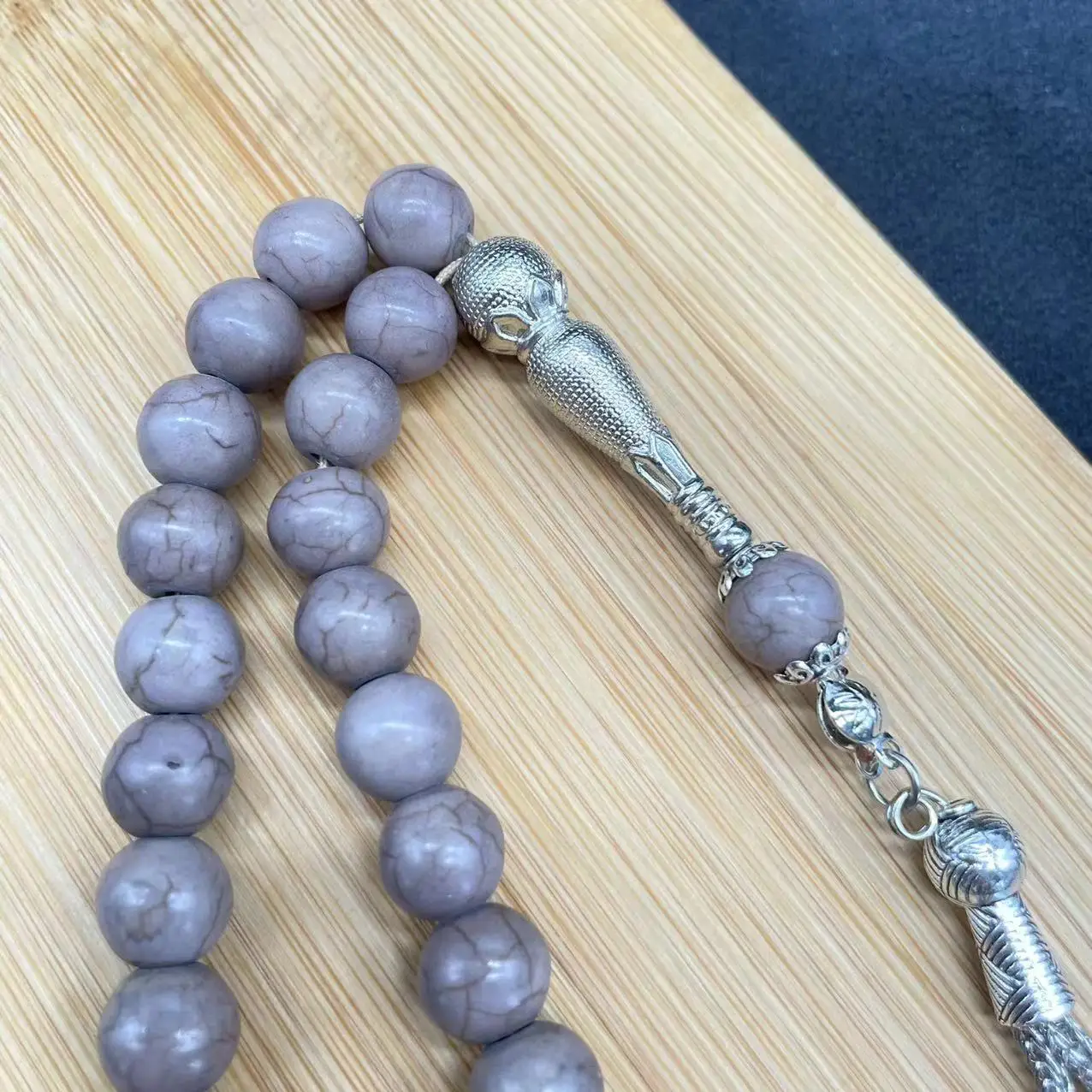 Turquoise Muslim Rosary Beads 10mm Tasbih Set — feature 17
