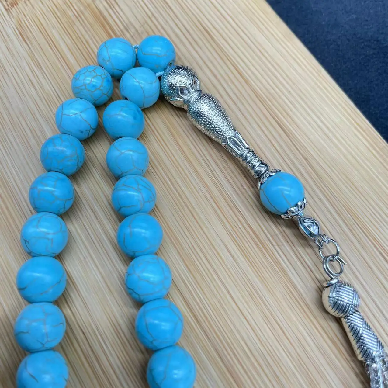 Turquoise Muslim Rosary Beads 10mm Tasbih Set — feature 18
