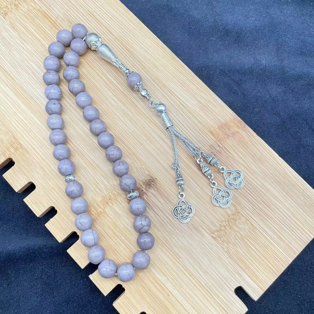 Turquoise Muslim Rosary Beads 10mm Tasbih Set — feature 5