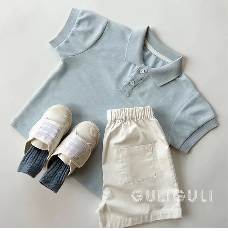 South Korea Boys Summer Casual 4-Piece Suit — feature 4