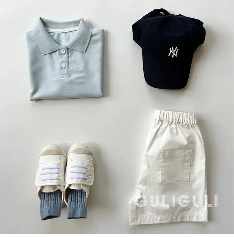 South Korea Boys Summer Casual 4-Piece Suit — feature 8