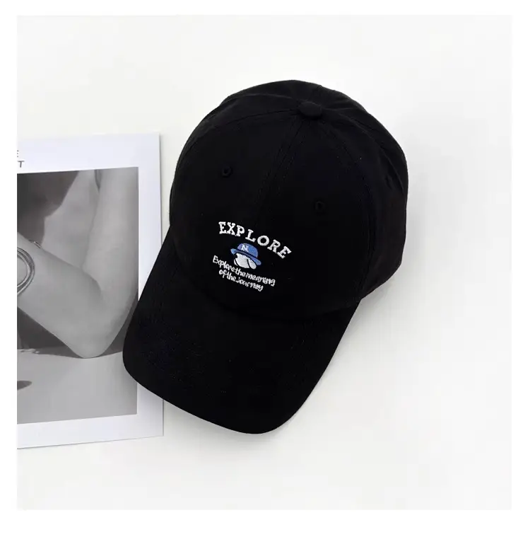 Women's Beige "Explore" Cap with Embroidery — feature 17