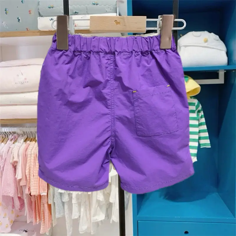 Purple Quick-Dry Shorts for Boys Girls — feature 32