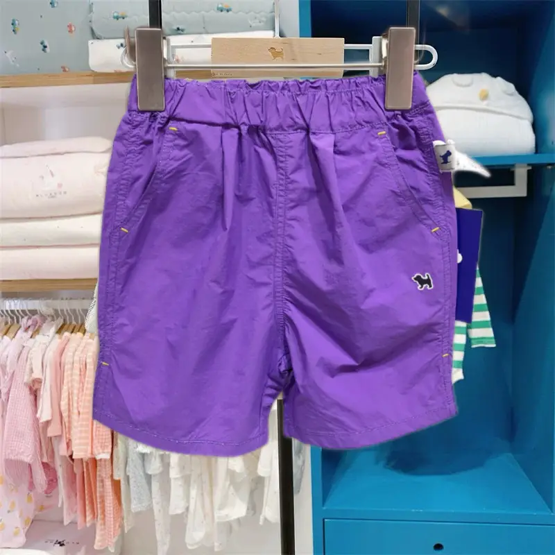 Purple Quick-Dry Shorts for Boys Girls - Image 4