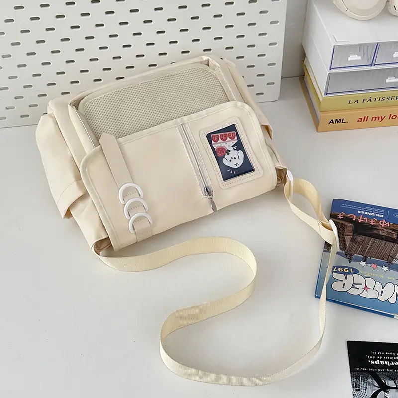 Japanese Girl Cartoon Transparent Shoulder Bag Black — feature 22