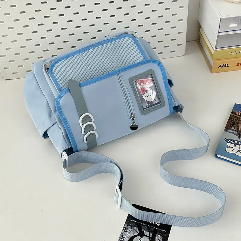 Japanese Girl Cartoon Transparent Shoulder Bag Black — feature 26
