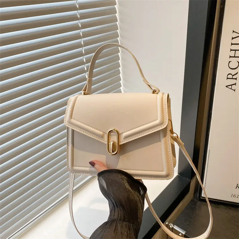 Nude Leather Shoulder Bag for Women 2025 - Image 6