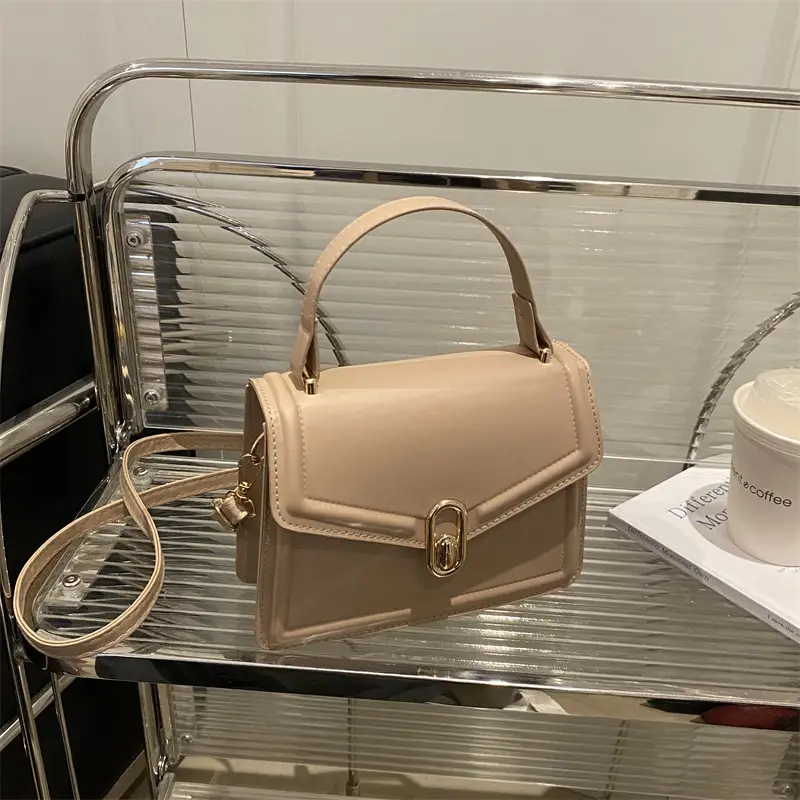 Nude Leather Shoulder Bag for Women 2025 - Image 7