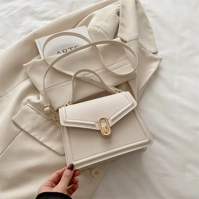 Nude Leather Shoulder Bag for Women 2025 - Image 2