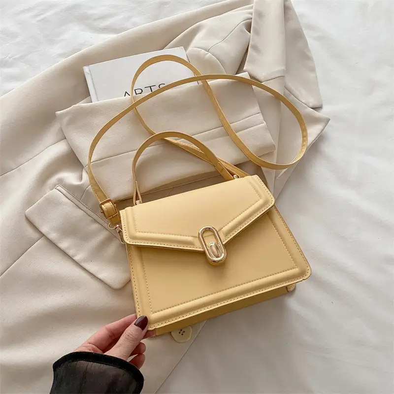 Nude Leather Shoulder Bag for Women 2025 - Image 4