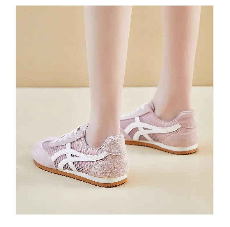 Mesh Breathable Thick-Soled German Training Shoes for Women, Versatile 2026 Summer New Lightweight White Sneakers — feature 15