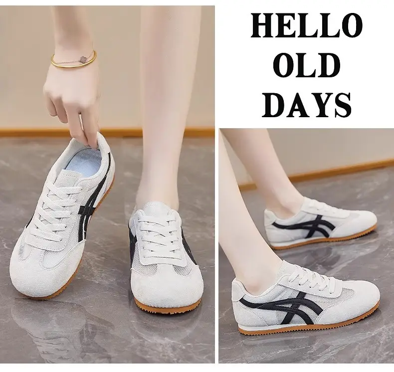 Mesh Breathable Thick-Soled German Training Shoes for Women, Versatile 2026 Summer New Lightweight White Sneakers — feature 18