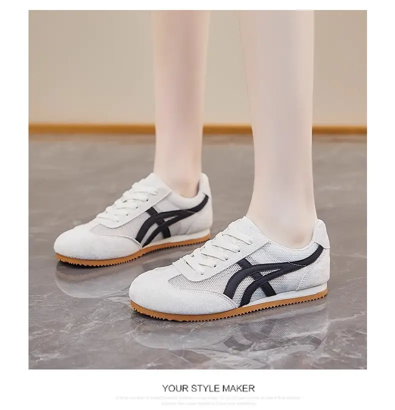 Mesh Breathable Thick-Soled German Training Shoes for Women, Versatile 2026 Summer New Lightweight White Sneakers — feature 19