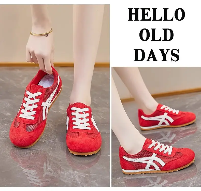 Mesh Breathable Thick-Soled German Training Shoes for Women, Versatile 2026 Summer New Lightweight White Sneakers — feature 22