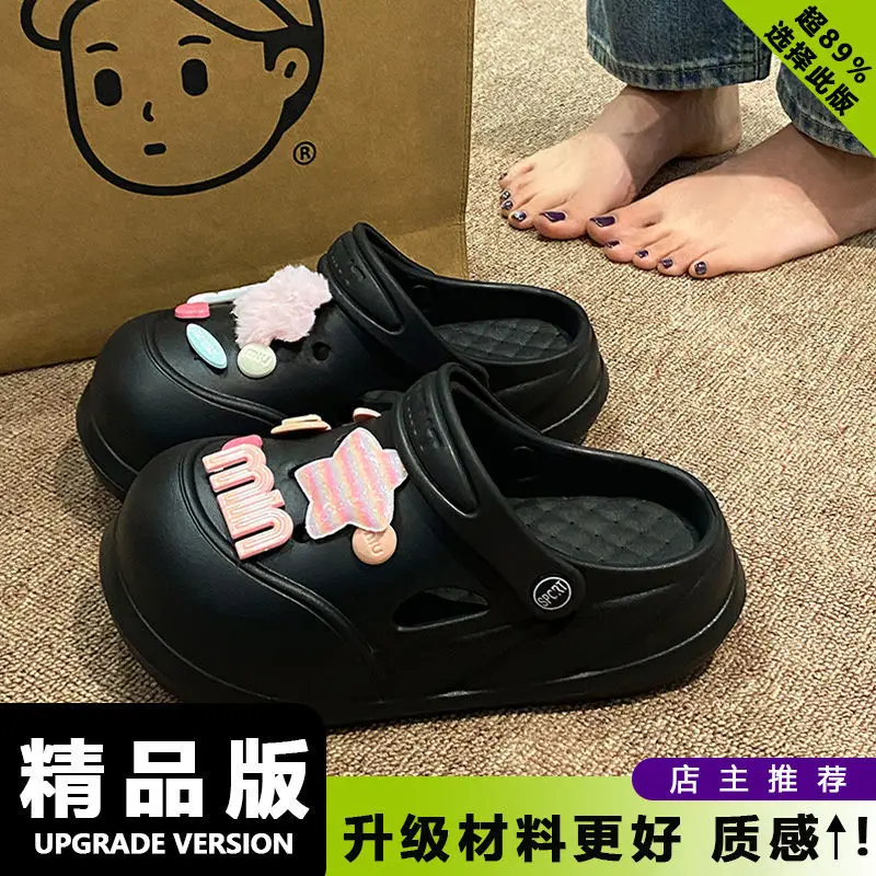 Women Cartoon Clogs Black Summer 2025 - Image 11