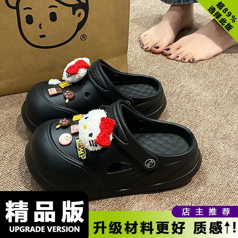 Women Cartoon Clogs Black Summer 2025 - Image 3