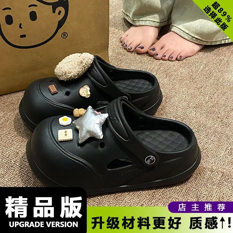 Women Cartoon Clogs Black Summer 2025 - Image 5