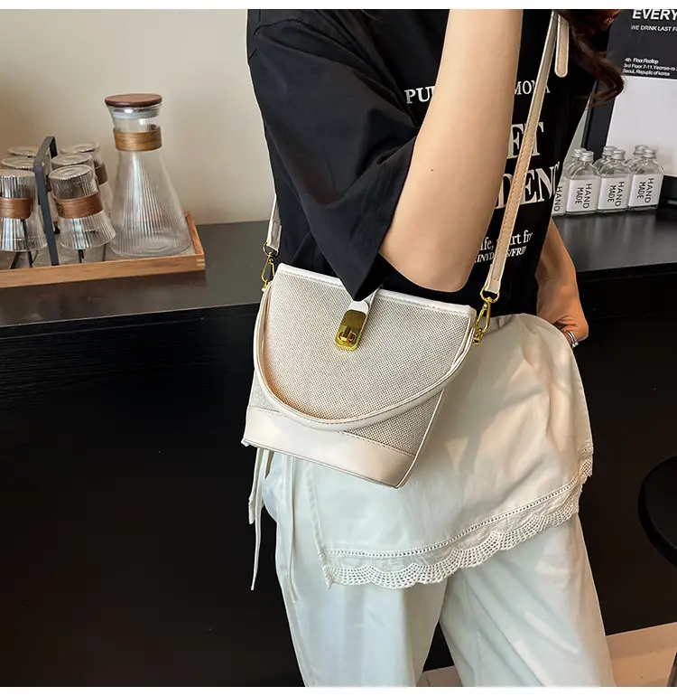 Women's Crossbody Bag with Gold Plated Lock 2025 — feature 18