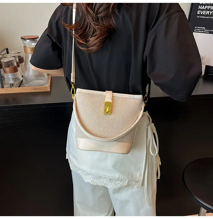 Women's Crossbody Bag with Gold Plated Lock 2025 — feature 19