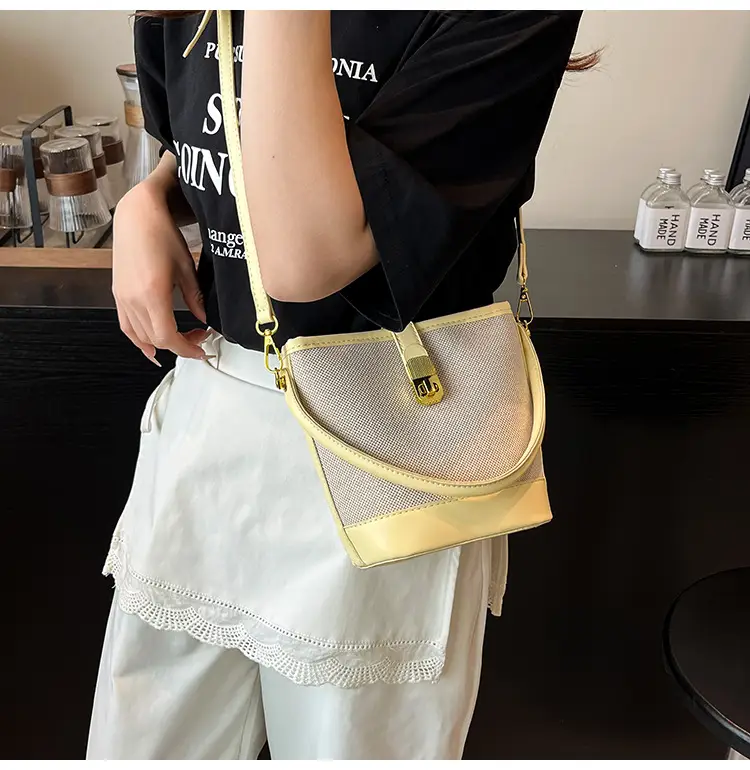 Women's Crossbody Bag with Gold Plated Lock 2025 — feature 23