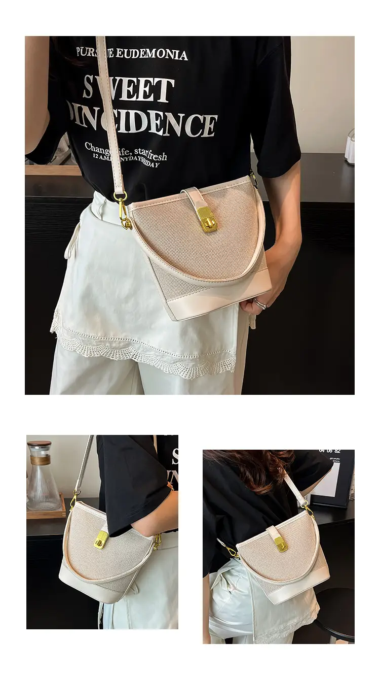 Women's Crossbody Bag with Gold Plated Lock 2025 — feature 4