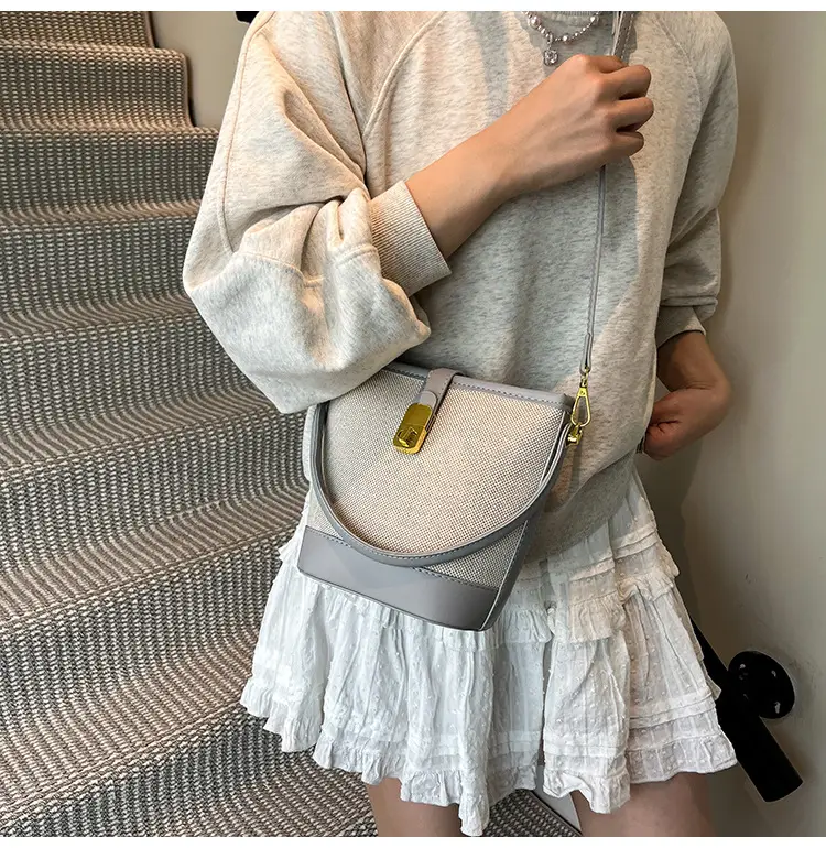 Women's Crossbody Bag with Gold Plated Lock 2025 — feature 43