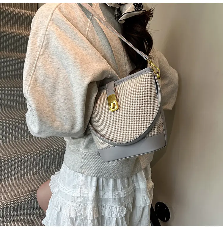 Women's Crossbody Bag with Gold Plated Lock 2025 — feature 45