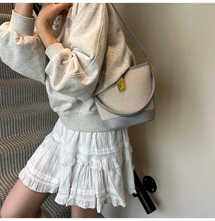 Women's Crossbody Bag with Gold Plated Lock 2025 — feature 46