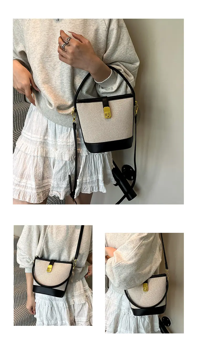 Women's Crossbody Bag with Gold Plated Lock 2025 — feature 8