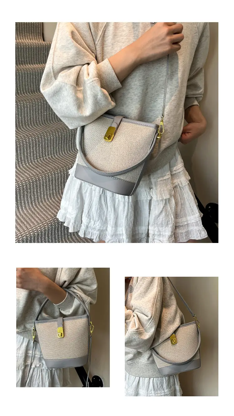 Women's Crossbody Bag with Gold Plated Lock 2025 — feature 9