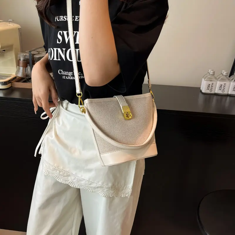 Women's Crossbody Bag with Gold Plated Lock 2025 - Image 6