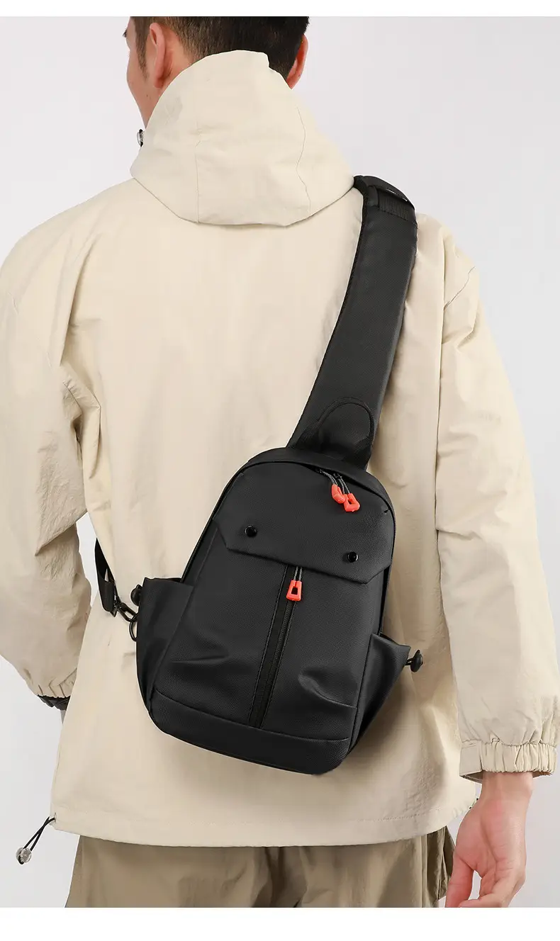 Men's Grey Crossbody Bag with USB Charging Port — feature 32