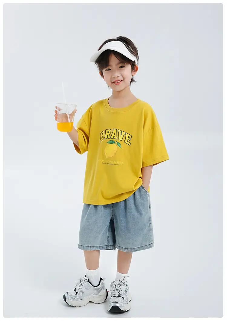 Haima Boys Pure Cotton Printed T-Shirt White 2026 — feature 17