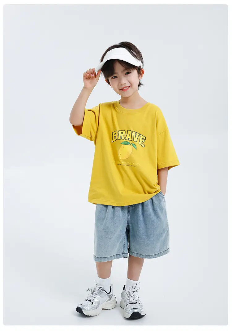 Haima Boys Pure Cotton Printed T-Shirt White 2026 — feature 19