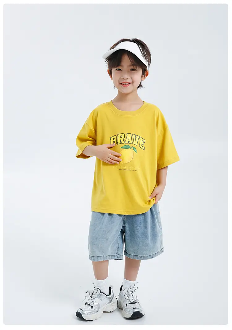 Haima Boys Pure Cotton Printed T-Shirt White 2026 — feature 22