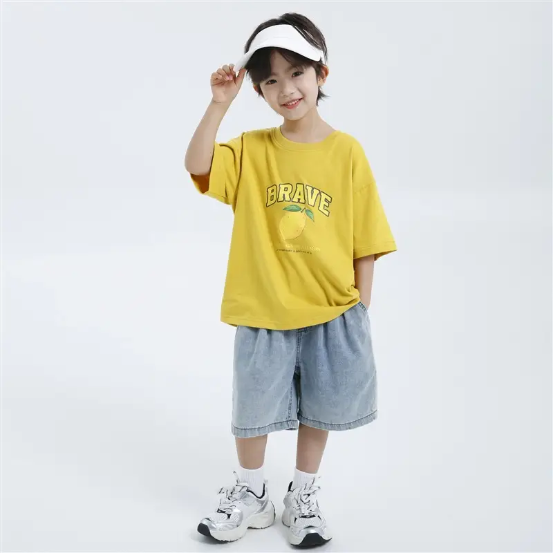 Haima Boys Pure Cotton Printed T-Shirt White 2026 - Image 2