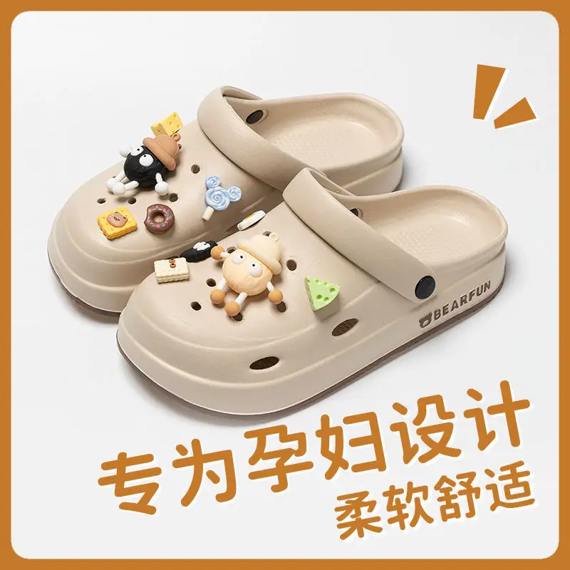 EVA Thick Sole Cave Shoes Women's Summer Wear Shoes with High Feeling of Stepping on Dung - Image 6