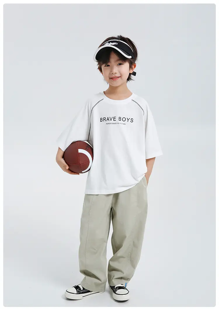 Haima Boys White Cotton Short Sleeve T-Shirt 2026 — feature 11