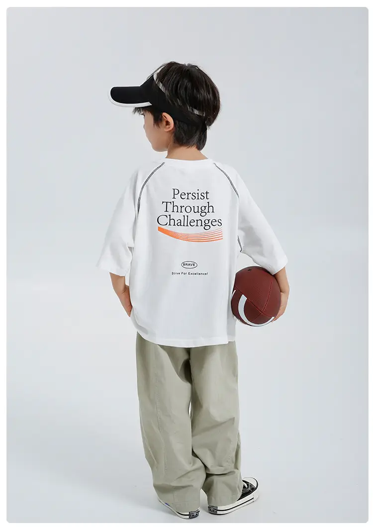 Haima Boys White Cotton Short Sleeve T-Shirt 2026 — feature 12