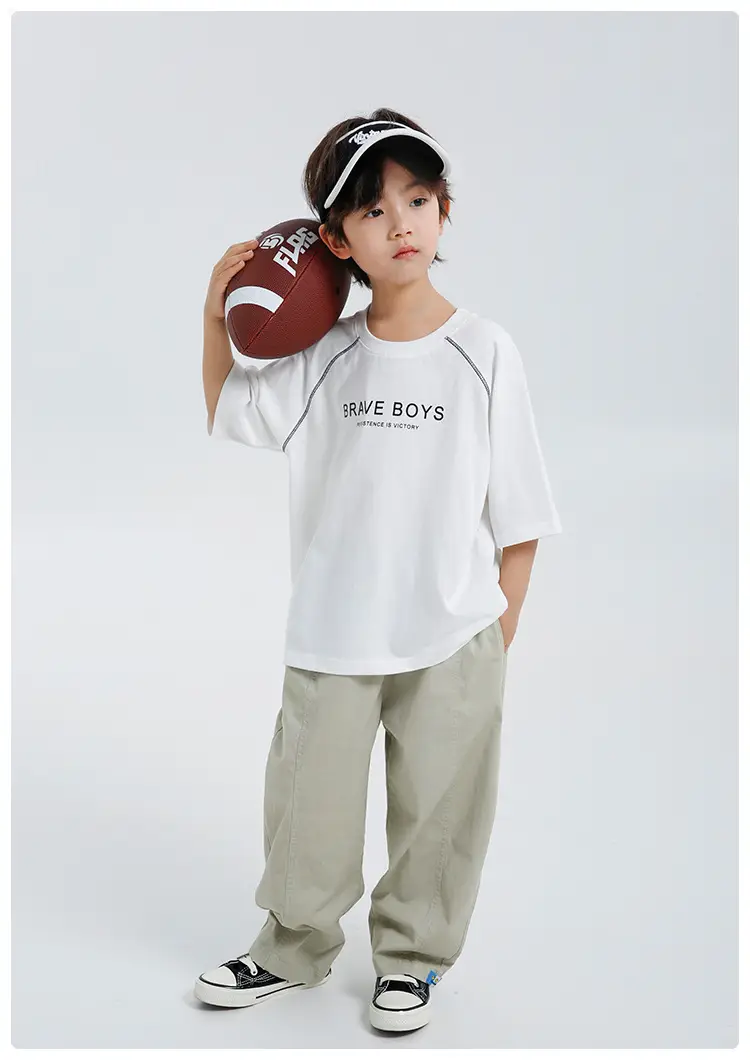 Haima Boys White Cotton Short Sleeve T-Shirt 2026 — feature 13