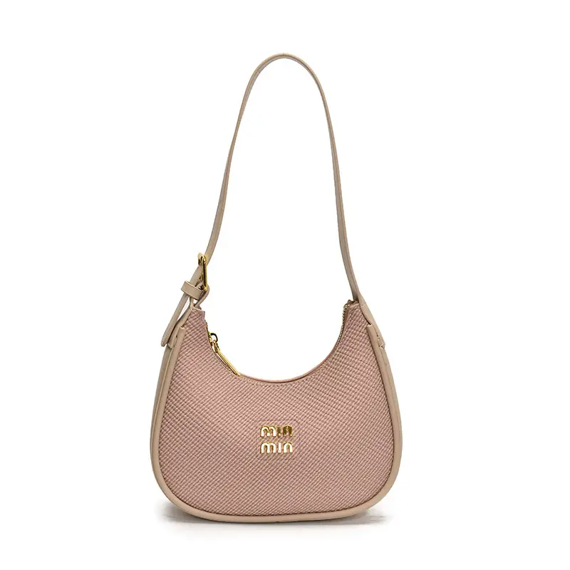 Women's Beige Large Underarm Bag Shoulder Crossbody - Image 9