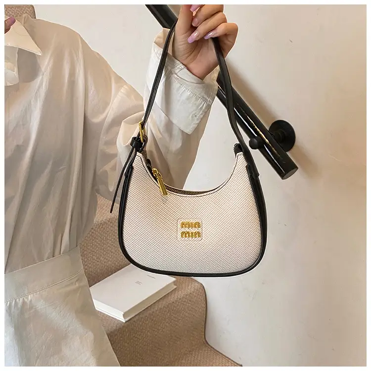 Women's Beige Large Underarm Bag Shoulder Crossbody — feature 15