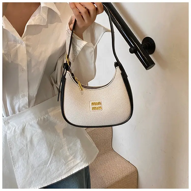 Women's Beige Large Underarm Bag Shoulder Crossbody — feature 17