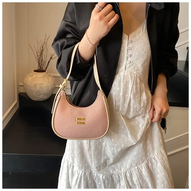 Women's Beige Large Underarm Bag Shoulder Crossbody — feature 19