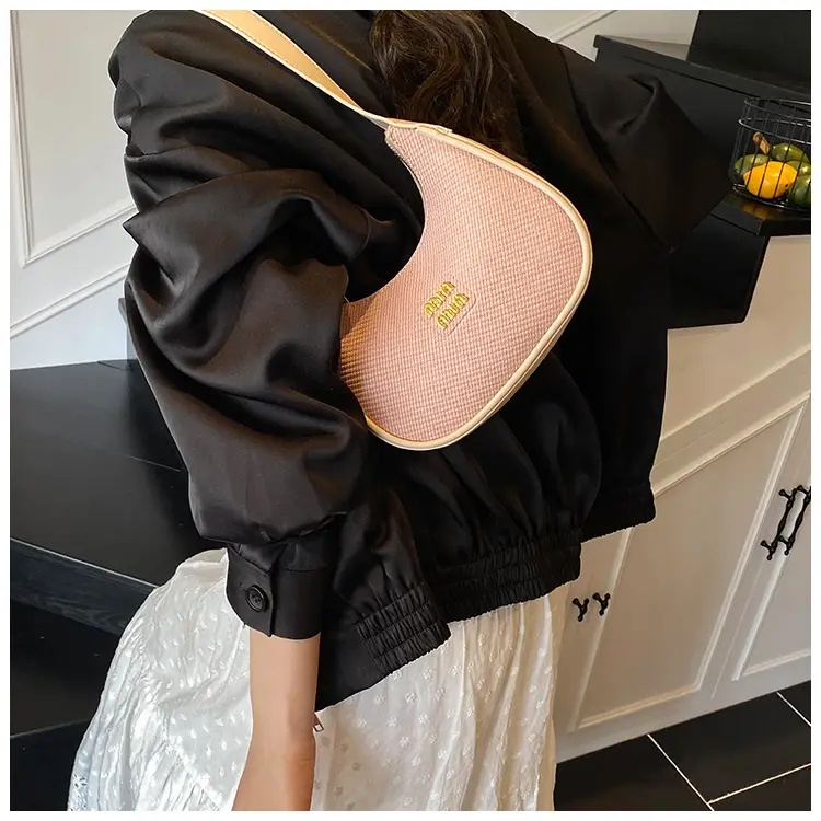 Women's Beige Large Underarm Bag Shoulder Crossbody — feature 21