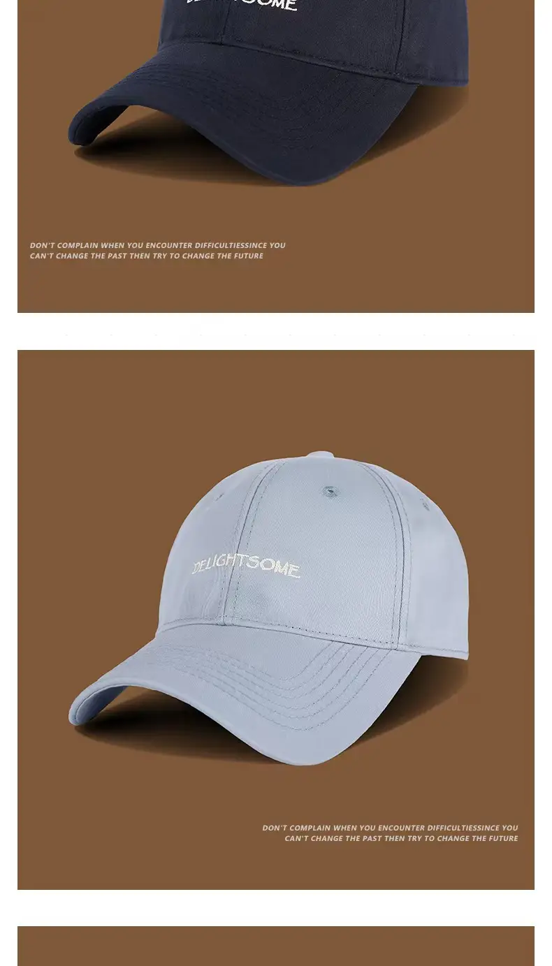 Korean-style Embroidered Baseball Cap Women White Curved Bristle — feature 21